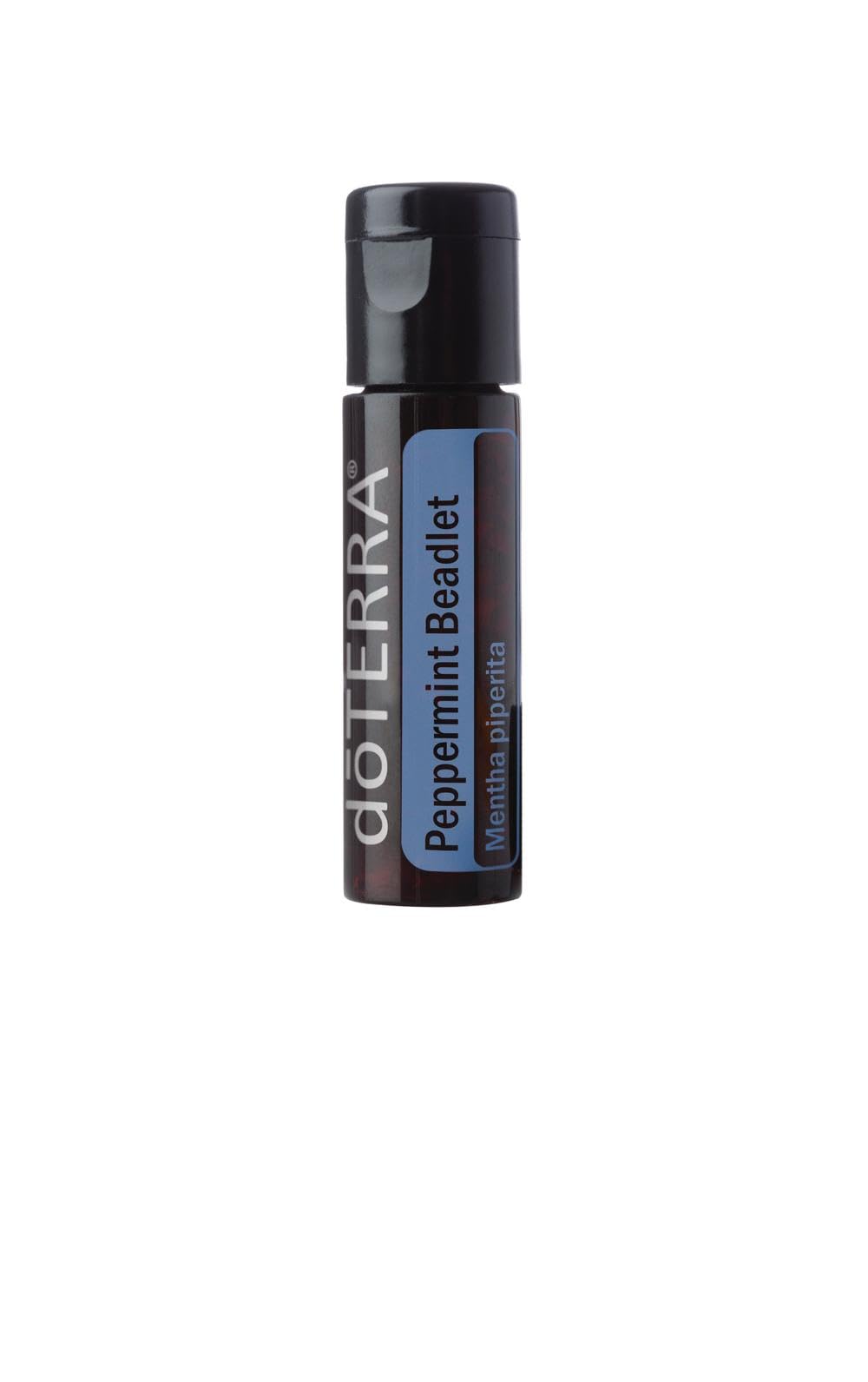doTERRA Peppermint Beadlet – emballage pratique pour voyager et rester frais.
