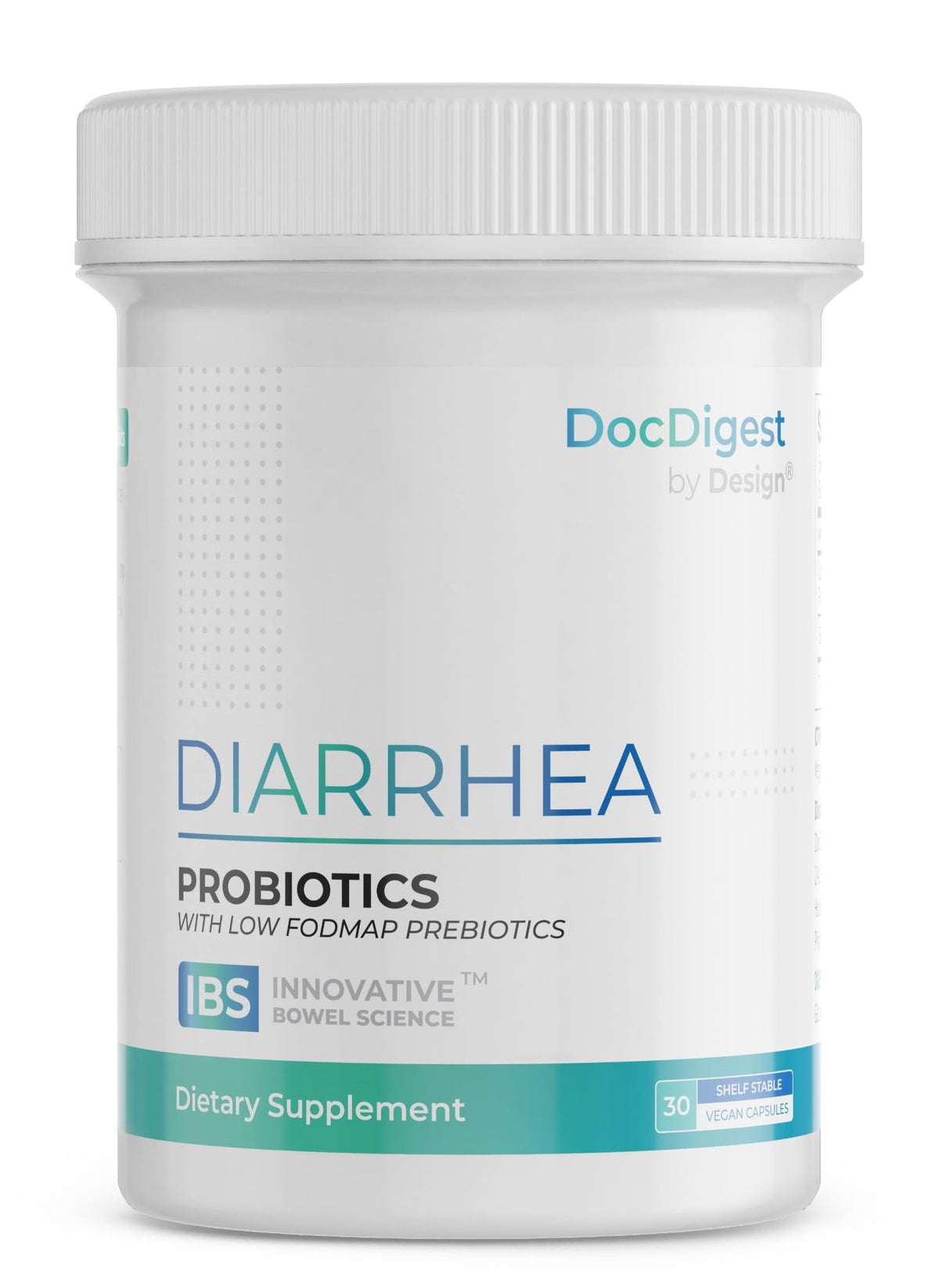 DocDigest IBS anti-diarhée — bouteille et soutien potentiel à la régularité.