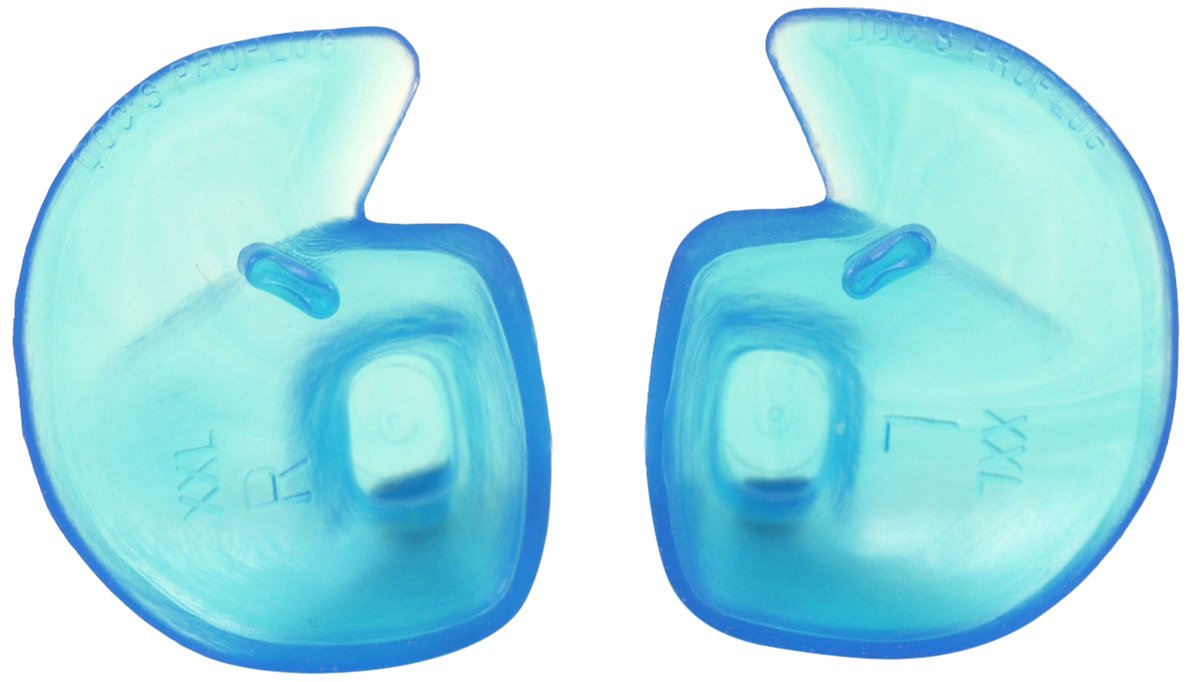 Doc's Proplugs DS04B a0a0bouchons non ventile9s, taille petite, bleu, re9duction sonore possible.