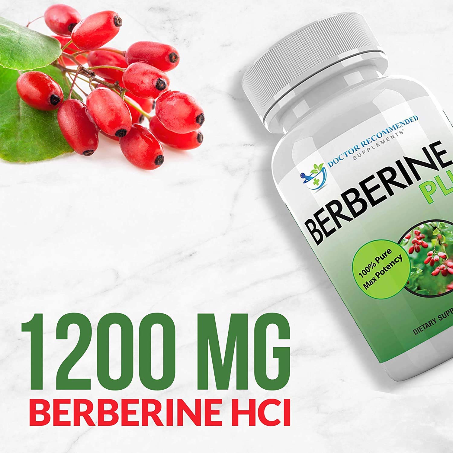 Berberine Plus — étiquette claire, pureté et absence d’ingrédients artificiels.