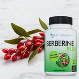 Étiquette Berberine Plus avec ingrédients visibles et transparence sur les composants.