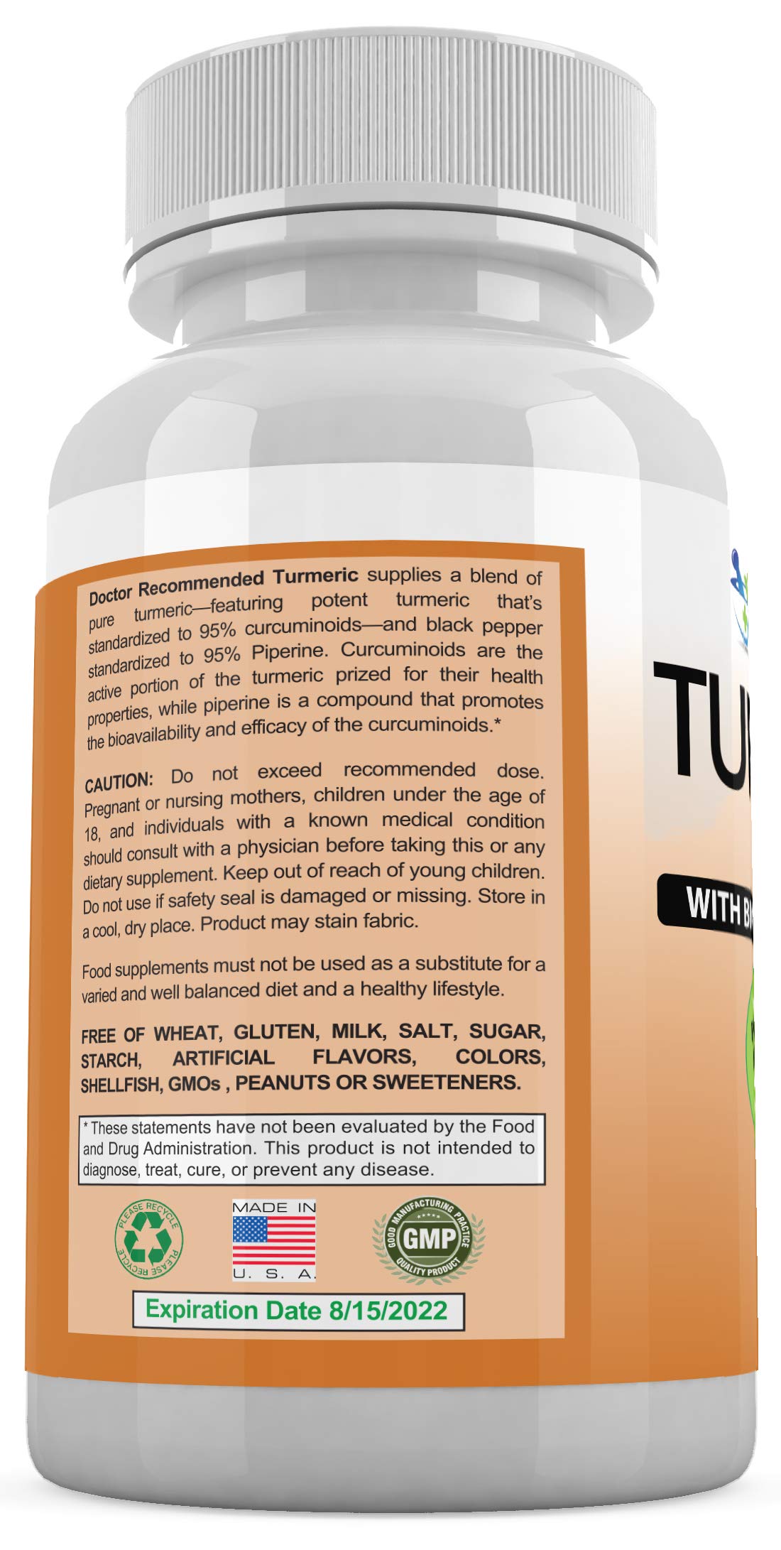 DOCTOR RECOMMENDED SUPPLEMENTS Turmeric Curcumin - Triphala pour l’équilibre digestif.