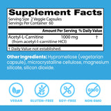 Boîte Doctor's BEST Acétyl-L-Carnitine – packaging élégant favorisant un mode de vie actif et concentré.
