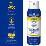 Doctor Butler's Hemorroïde Spray: application continue et couverture précise.