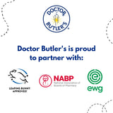 Lingettes Doctor Butler's certifiées SGS, fabrication et sécurité contrôlées.