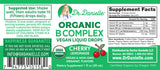 Logo vegan Doctor Danielle B Complex – produit biologique aligné avec les choix végétaliens.