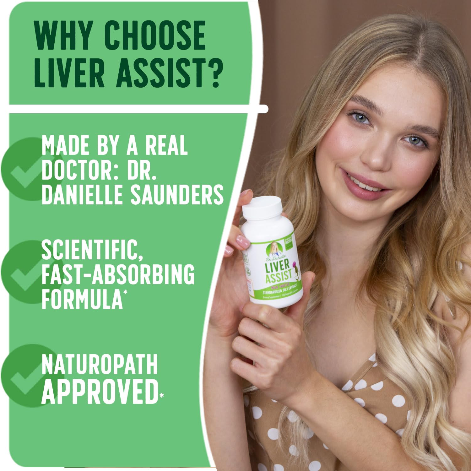 Liver Assist par Doctor Danielle – dosage quotidien suggéré, simplicité d’utilisation.