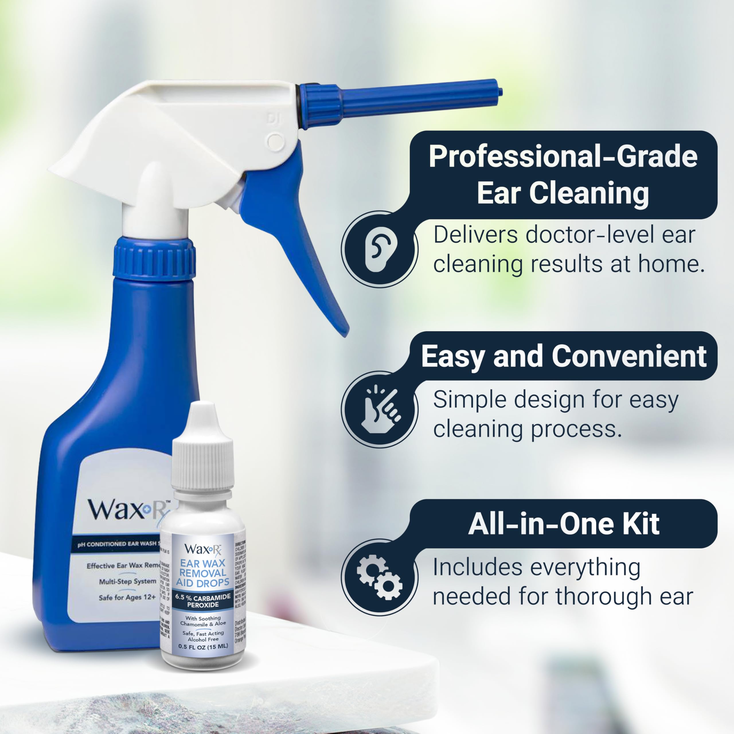 Doctor Easy Wax-Rx, embouts jetables, pour une utilisation sûre et hygiénique lors du lavage.