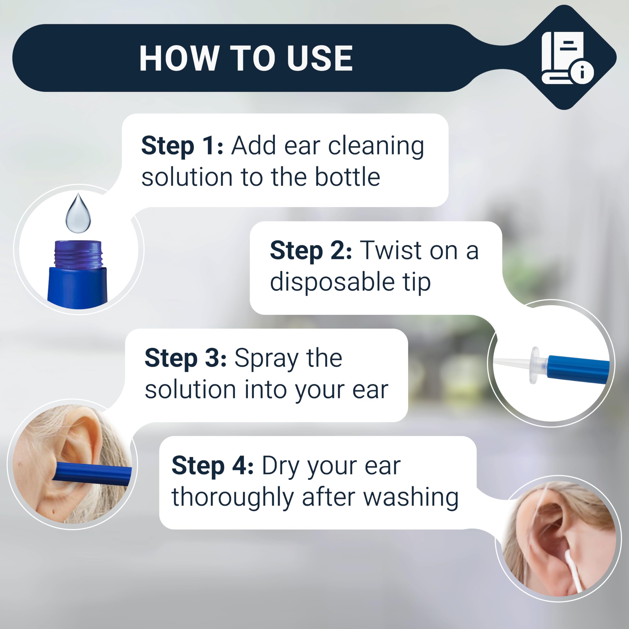 Doctor Easy Wax-Rx, rinçage post-lavage, aide à éliminer les résidus et favoriser le confort.