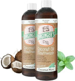 Doctor Ginger's - Bouteille bain de bouche huile coco menthe, fraîche et naturelle.