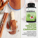 DOCTOR RECOMMENDED SUPPLEMENTS berberine-cannelle-ceylon, étiquette claire et absorption potentiellement améliorée