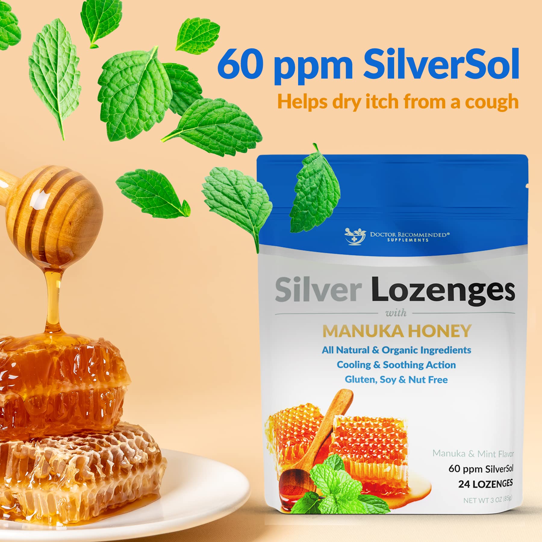 DOCTOR RECOMMENDED SUPPLEMENTS miel Manuka cru de Nouvelle-Zélande visible