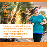Doctor's Best plan d'action: enzymes protéolytiques agissant sur les protéines.
