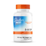 Doctor's BEST 5-HTP en bouteille avec étiquette claire pour le bien-être émotionnel
