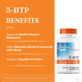 Doctor's Best 5-HTP – gélules vegan faciles à avaler pour le sommeil et le calme