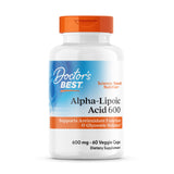 Doctor's Best Acide Alpha-Lipoïque 600 mg - bouteille présentant le packaging et le produit