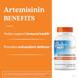 Étiquette produit Doctor's Best Artemisinin affichant ingrédients et dosage.
