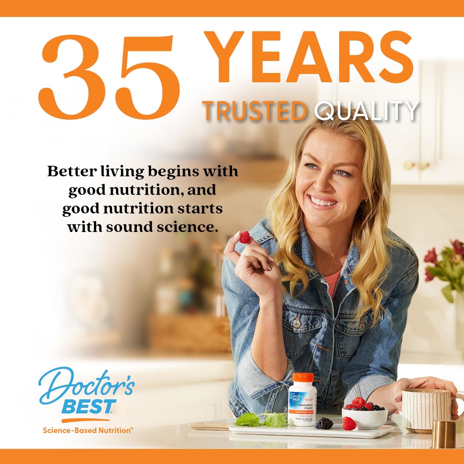 Doctor's Best B12 1500 mcg – emballage recyclable, sans OGM et sans gluten, pureté et confiance