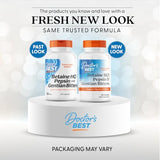 Doctor's BEST Betaine HCl Pepsine Gentiane Amère — Capsules faciles à intégrer à la routine