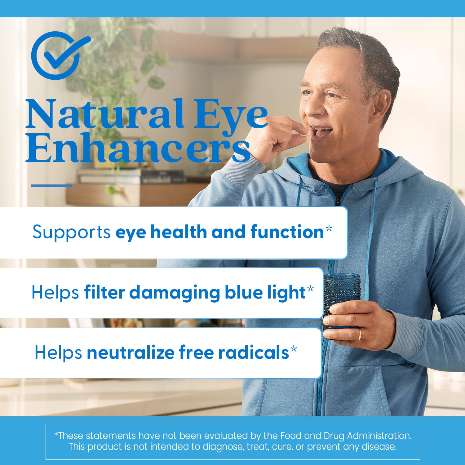 Doctor's BEST Bien-être oculaire — Mise en scène avec écran et fatigue oculaire potentiellement réduite.