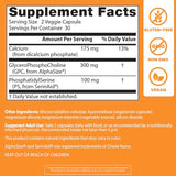 Doctors Best phosphate-de-dicalcium – capsules, nutriments essentiels pour le cerveau.