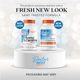 Doctor's BEST Acetyl-L-Carnitine: capsules empilées, facilitant l'apport quotidien pour l'énergie cérébrale.