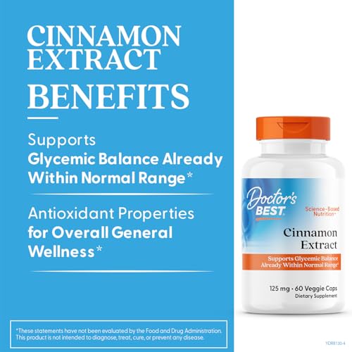 Doctor's BEST Cinulin PF: étiquette et emballage illustrant une formulation innovante.
