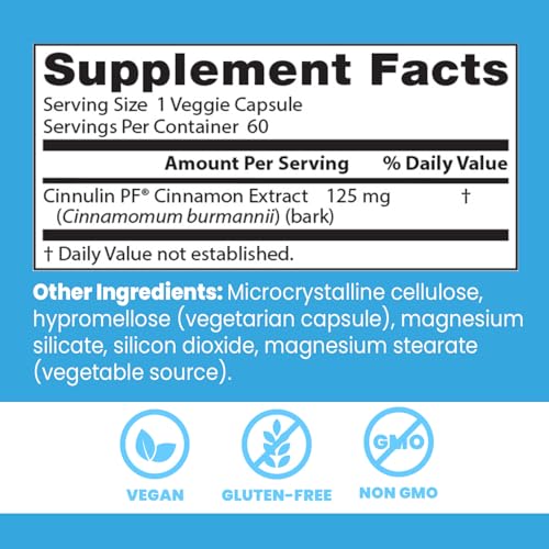 Doctor's BEST Cinulin PF: ingrédients de cannelle pour une énergie naturelle.