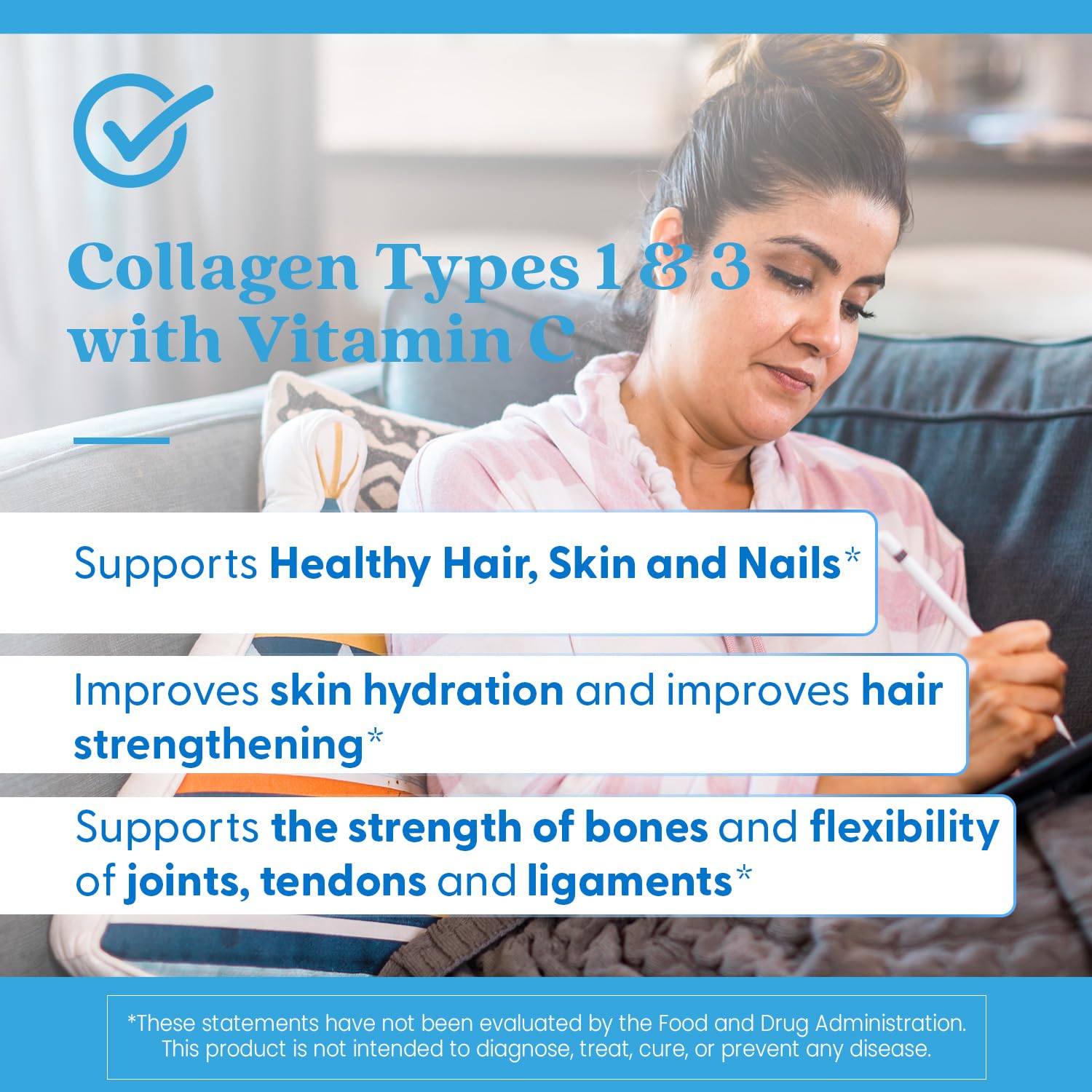 Doctor's Best Collagen Types 1&3 - information-dosage, conseils d'utilisation clairs.