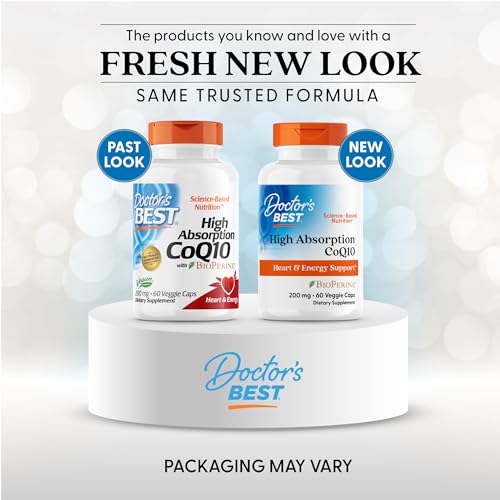 CoQ10 200 mg Doctor's BEST pour soutien cardio et énergie