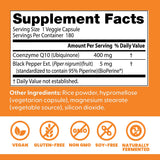 Doctor's Best CoQ10 fermentation naturelle — procédé bio fermenté pour meilleure biodisponibilité.