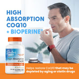 Doctor's Best CoQ10 fermenté naturellement, source végétale fiable.