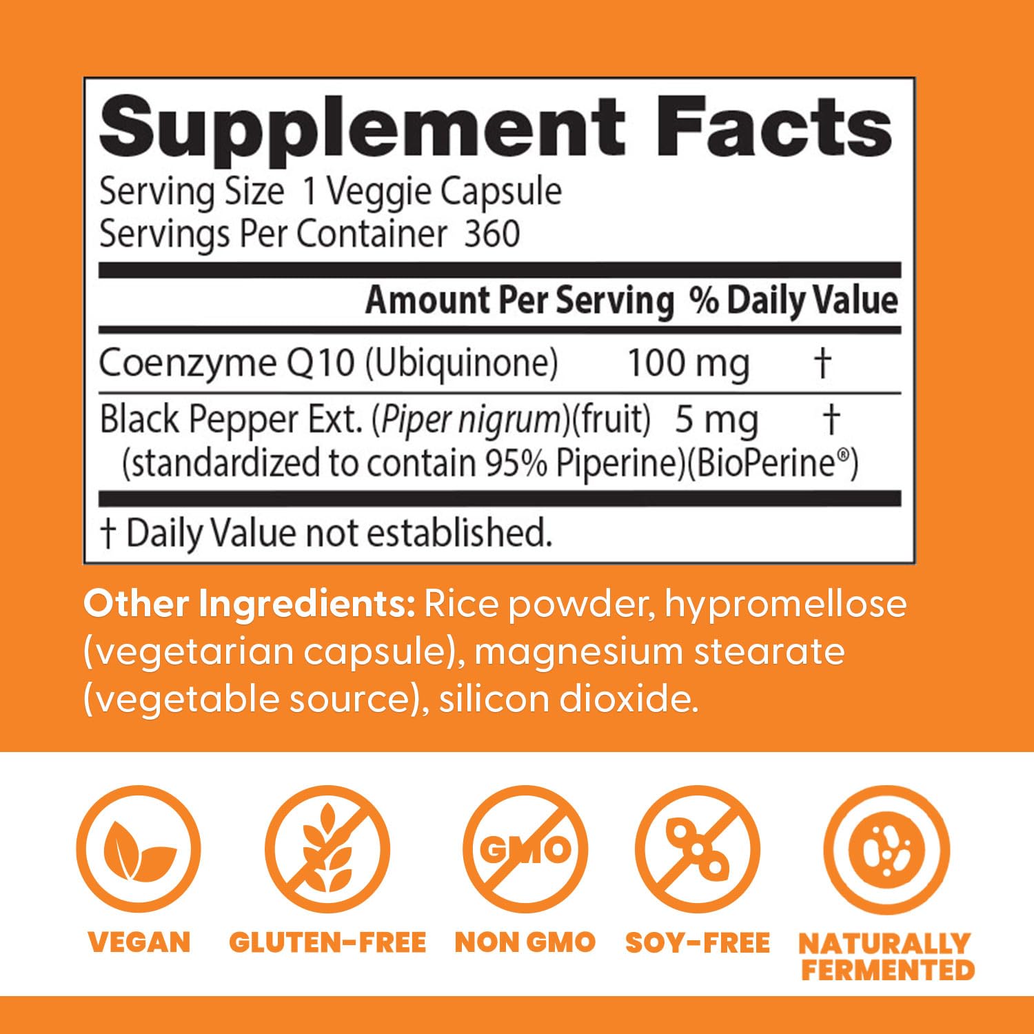 Doctor's BEST CoQ10 sans gluten et sans soja, option vegan pratique.