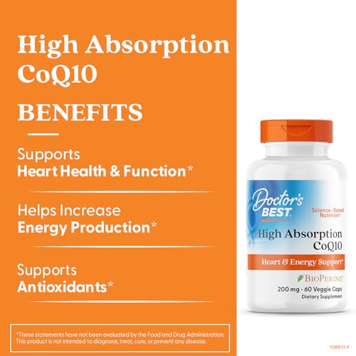 CoQ10 Doctor's BEST soutien cœur et vitalité générale