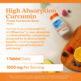 Curcuminoïdes 95% dans Doctor's Best Curcumin – extrait standardisé.