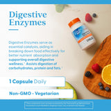 Doctor's Best Digestive Enzymes – ingrédients et enzymes détaillés sur l’emballage.