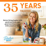 Doctor's BEST emballage pratique 120 capsules végétales.