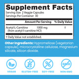 Docteur's BEST Acetyl-L-Carnitine: étiquette sans OGM et sans gluten, transparence des ingrédients.