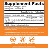 Bouteille Doctor's BEST Folate Quatrefolic sur table, impression de fiabilité et soin.