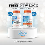 Doctor's BEST Fully Active B Complex – ingrédients clés favorisant absorption et énergie potentielle.