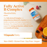 Doctor's BEST Fully Active B Complex – soutien de la fonction nerveuse et humeur positive.