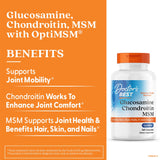 Doctor's Best Glucosamine Chondroitin MSM bouteille : dosage quotidien pratique