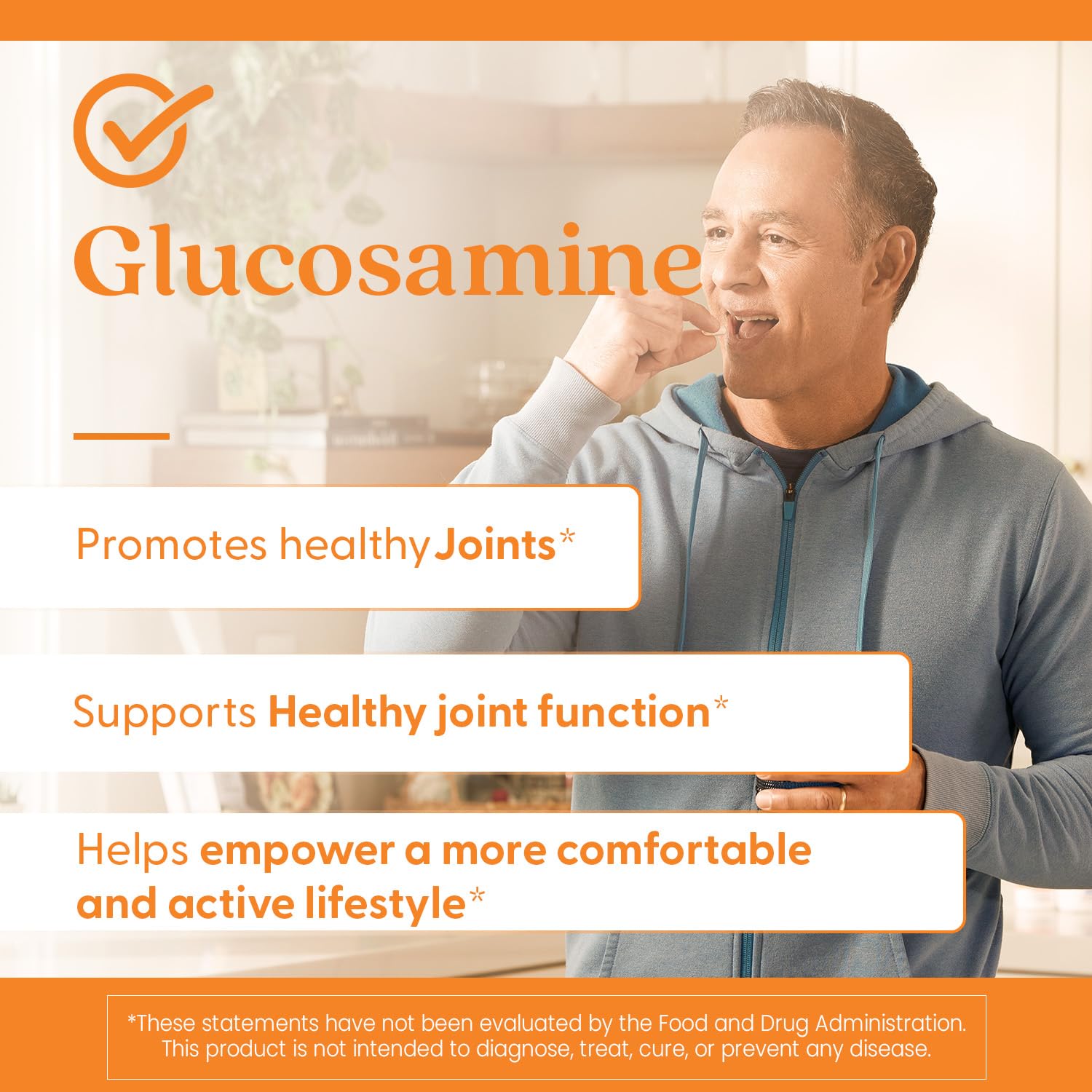 Doctor's BEST Glucosamine — dose quotidienne recommandée pour une routine bien-être.