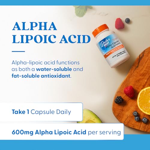 Illustration montrant les antioxydants soutenus par l'acide alpha-lipoïque