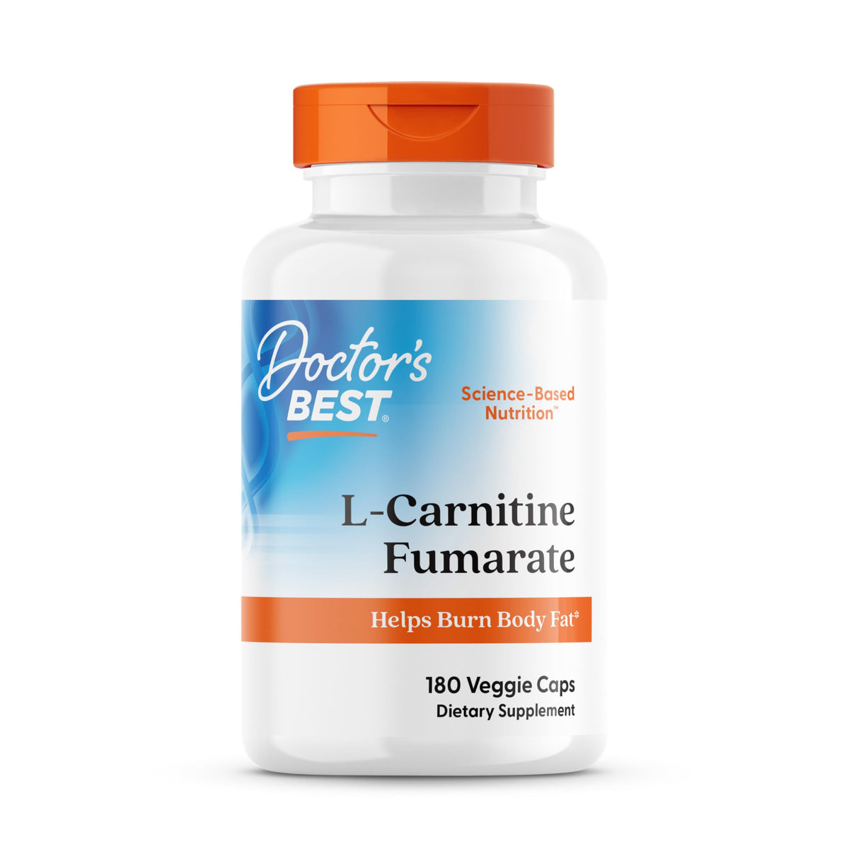 Doctor's BEST L-Carnitine Fumarate, bouteille: énergie soutenue pendant l'entraînement.