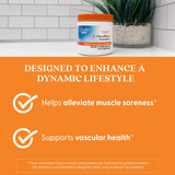 Étiquette lisible Doctor's Best L-Citrulline poudre avec conseils d'utilisation.