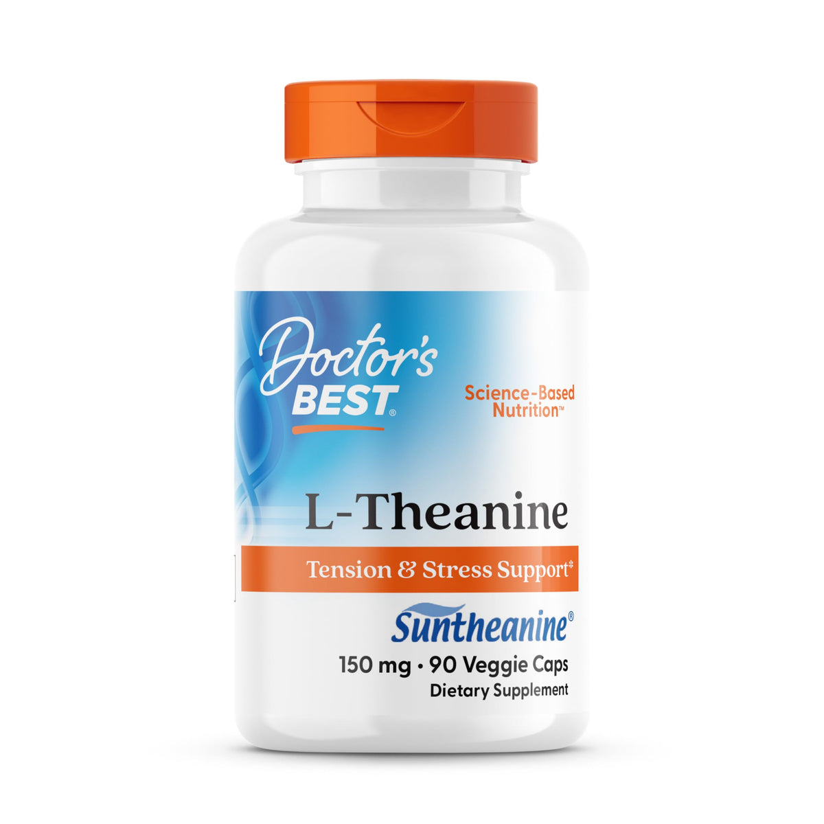 Doctor's Best L-Theanine Suntheanine — bouteille favorisant relaxation et concentration tout au long de la journée