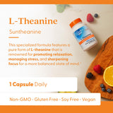Doctor's Best L-Theanine Suntheanine — flacon pratique et facile à prendre