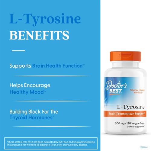 Étiquette claire de Doctor's BEST L-Tyrosine produit