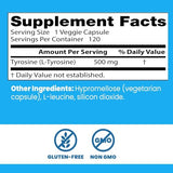 Logo Doctor's BEST L-Tyrosine sur la bouteille
